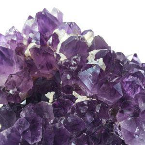 Amethyst Cluster with Calcite Palm Crystal