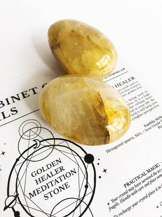 House of Formlab Golden Healer Meditation Stones 01