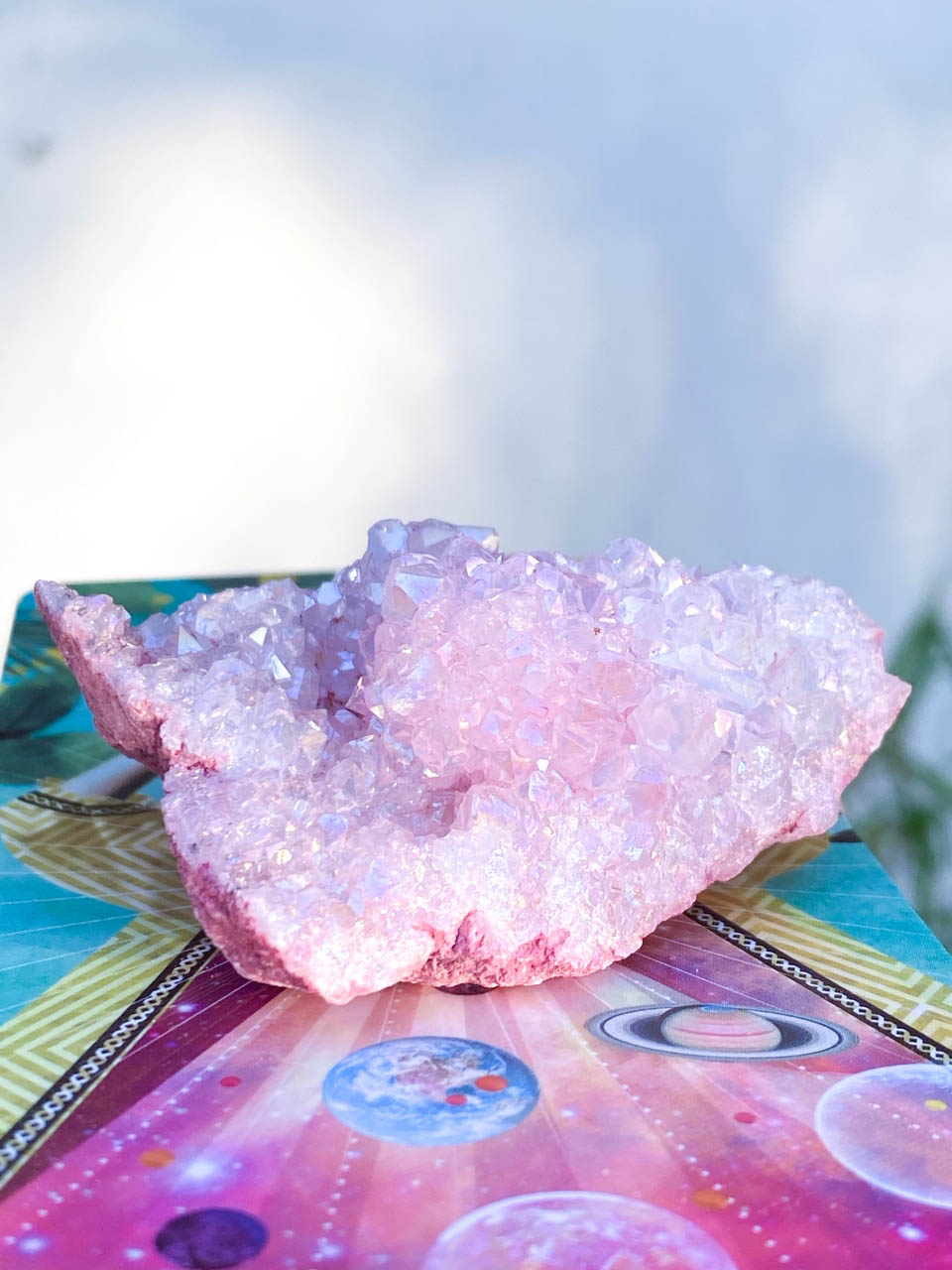 rose quartz cluster