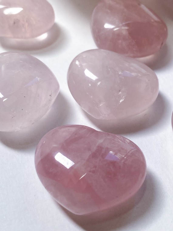 rose quartz heart