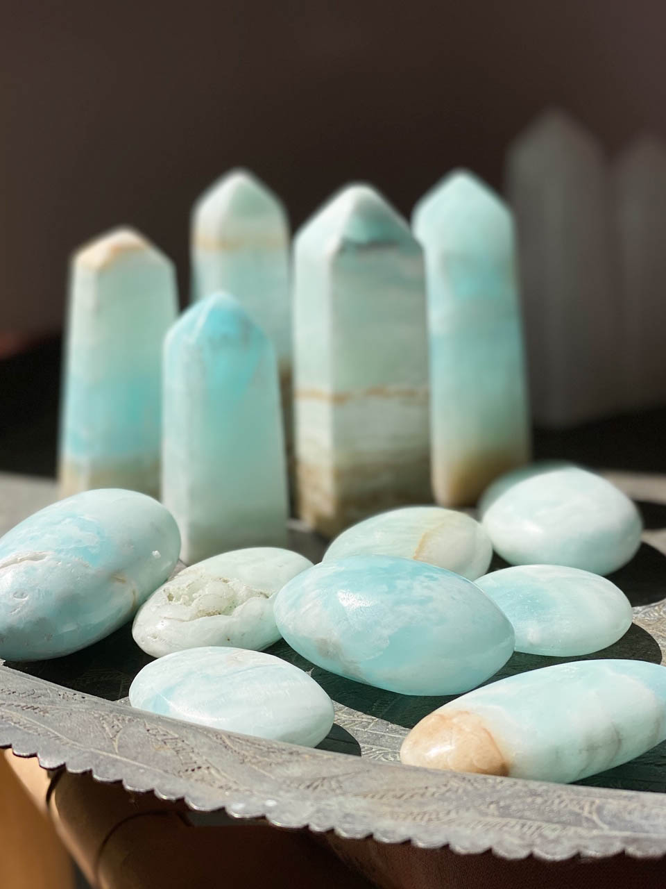 Caribbean Calcite Meditation Stones House of Formlab
