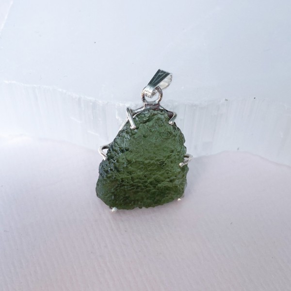 House of Formlab Moldavite Pendant from Czech Republic