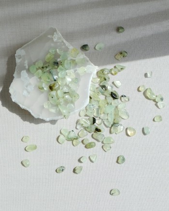 House of Formlab Prehnite with Epidote for Crystal Grids