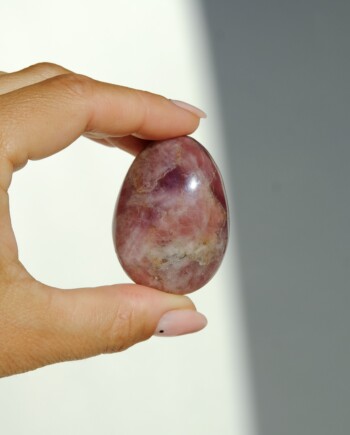 Lavender Rose Quartz Meditation Stone