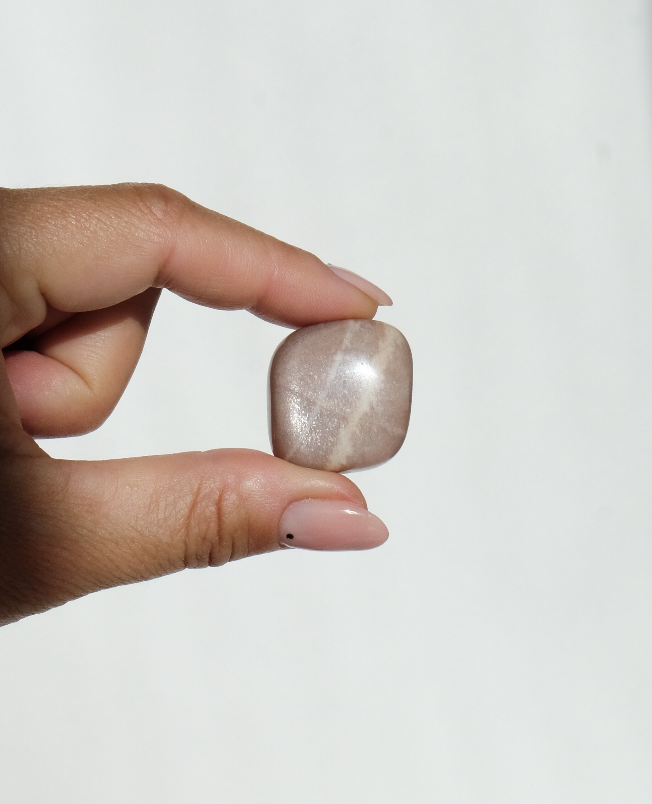 Pink Moonstone Pocket / Bra Stone